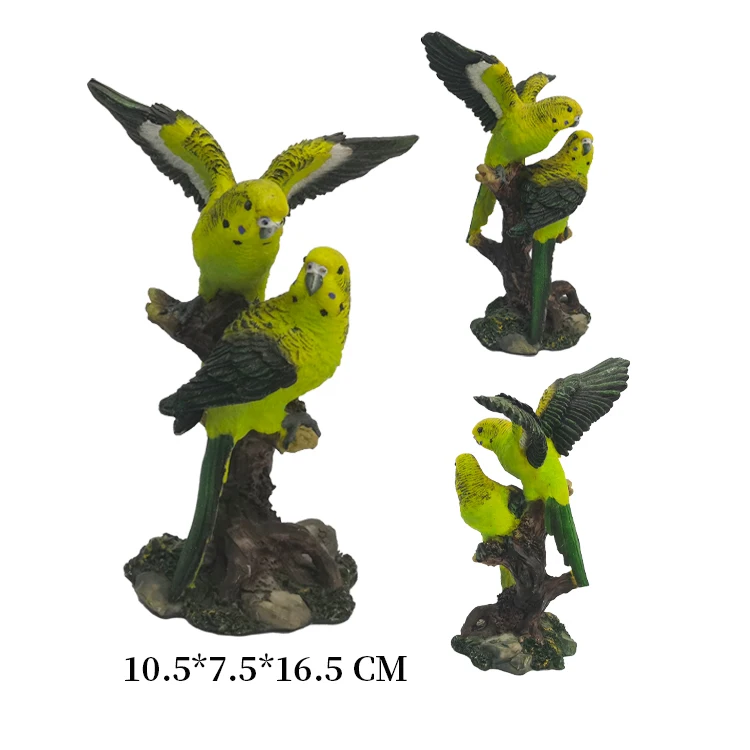 Customized Resin Parrot Statue Home & Garden Decoration Animal Bird Figurine