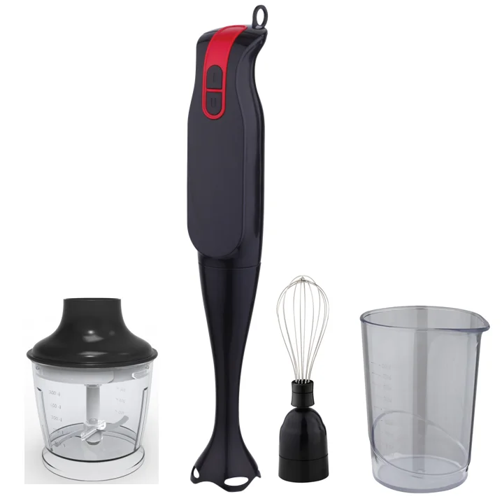 Plastic Immersion Hand Stick Blender Portable Mini Household Food Blender Grinder with Push Button Controls