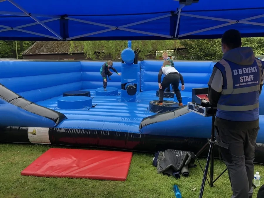 Mechanical Inflatable Sport Game Adult/Children Last Man Standing Wipeout Sweeper Games