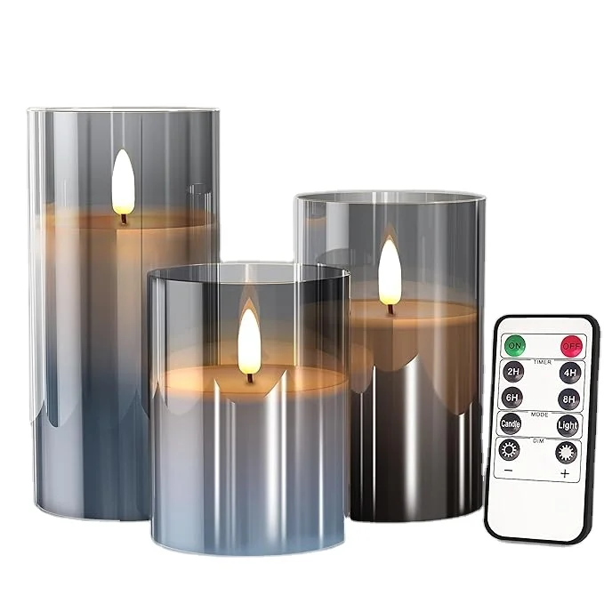 Home Decoration LED Electric Flamefree Candle Light Battery Operated  with Plastic Cover