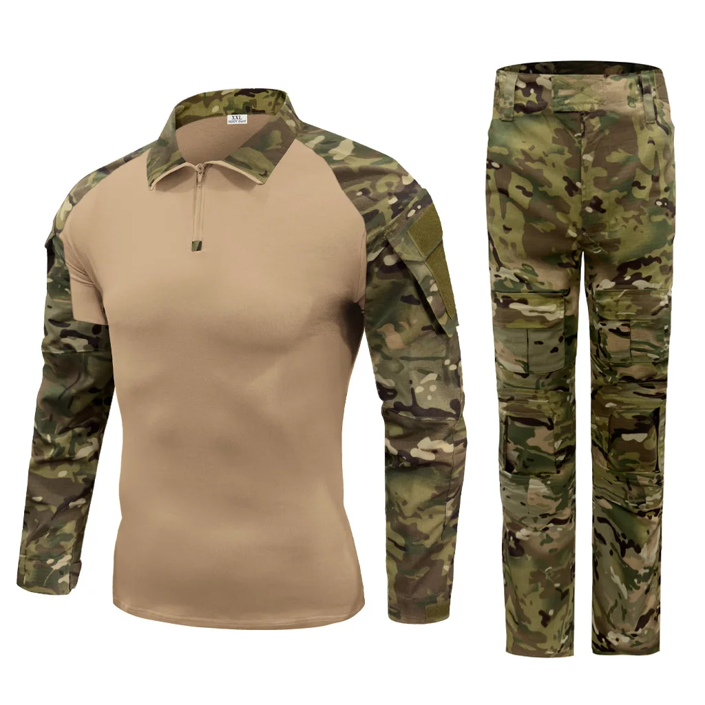 Custom CP Camo G2 Frog Suit Tactical Uniform Combat Uniform Breathable Durable Rip-Stop Fabric Clothing