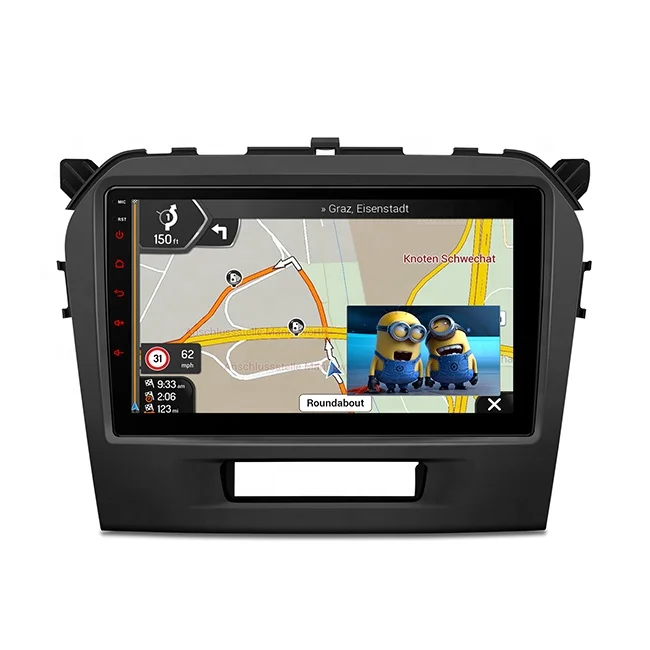 9 inch Android 11 Dash Board Navigation Car Stereo with Built in Carplay Android Auto DSP Coaxial Audio Output for Suzuki