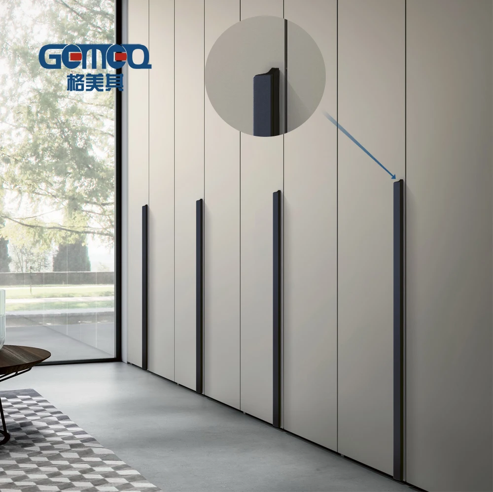 Manufacturers factory low price concealed built-in wardrobe handle wardrobe handle long