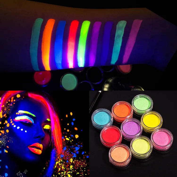 Carnival day festival nightclub eye face color fluorescent eyeliner makeup common without LOGO wholesale