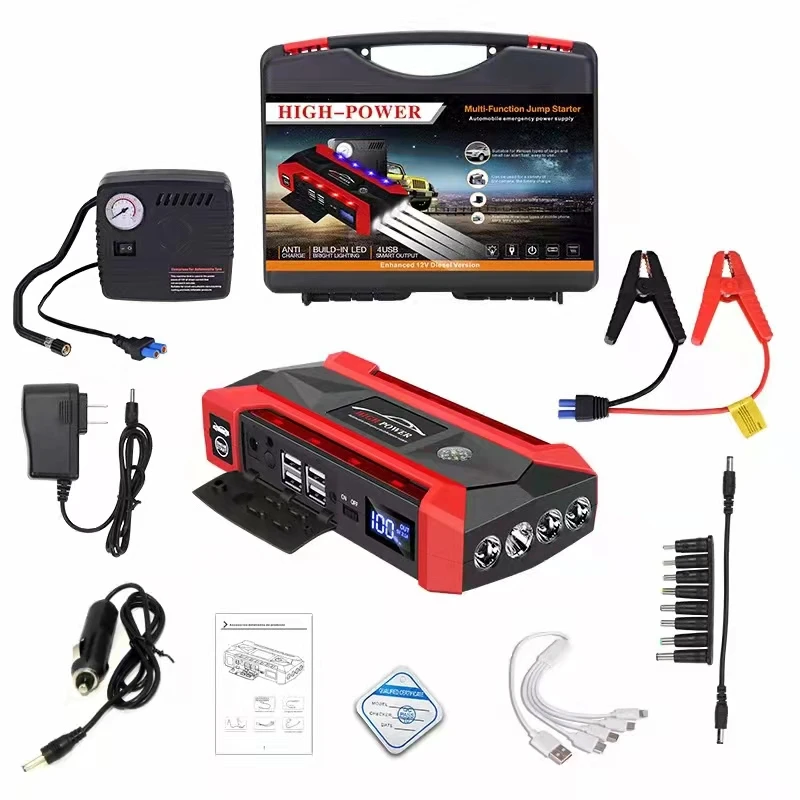 12V Portable Vehicle Jump Start Device Booster Powerbank 68000mah Car Power Bank Jumper Starter