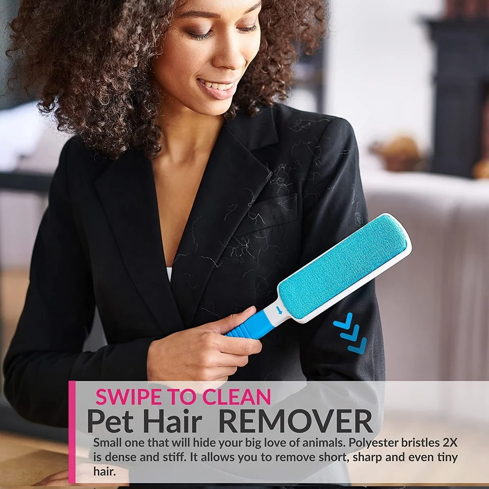 Double-Sided Pet Fur Remover Self Cleaning Pet Brush Dog Hair Remover