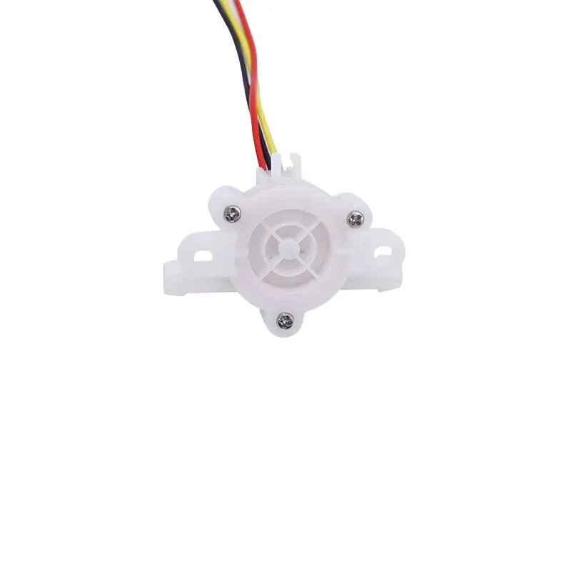 White Mini POM Material Liquid Water Flow Hall Effect Magnetic Switch Water Flow Sensor