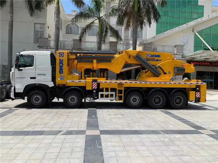 XCM-G SQZ4500 90ton 92 ton Knuckle boom lifting Truck Mounted Crane