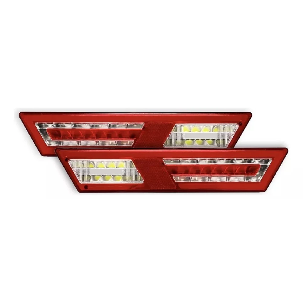 57 led Truck Tail Light Combination Safety retroreflector Flashing Stop Turn Rear Light 12-24V Waterproof for Truck Tractor SUV