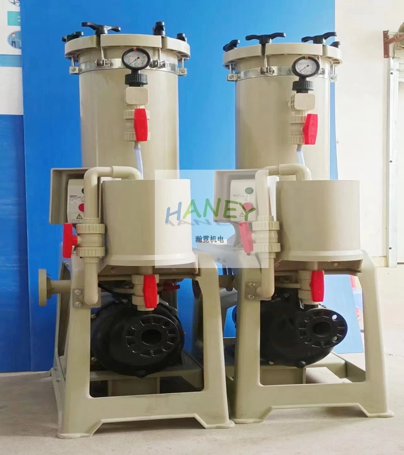 Industrial acid alkaline resistance chrome nickel plating chemical filter pump for chemical solution filtration