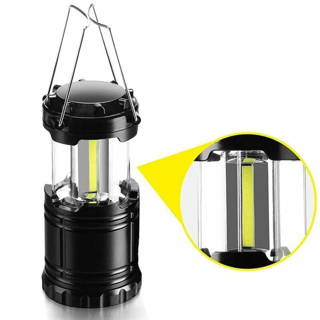 OEM Supplier Outdoor Waterproof Portable Multifunction Battery Powered Small Mini 3W Tent Hanging COB LED Camping Lantern