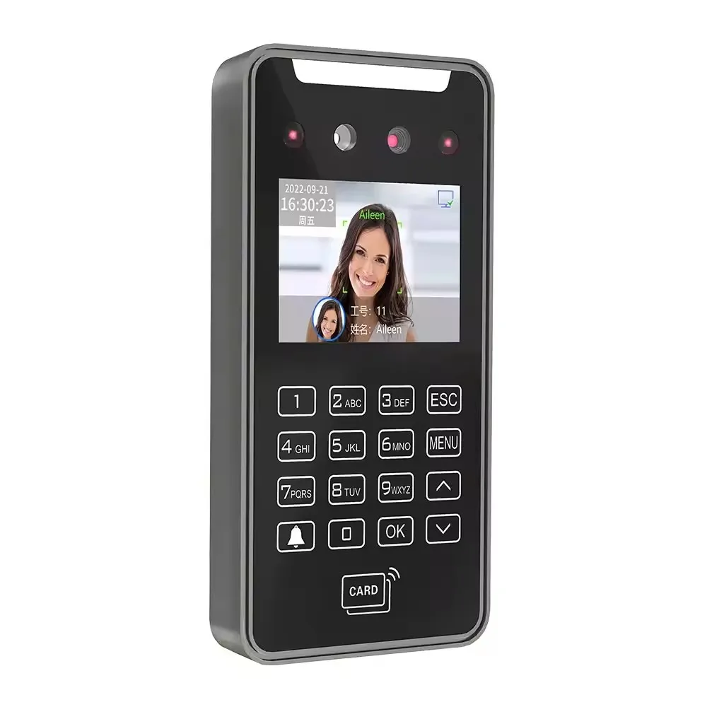 Cloud Web Software Smart Phone APP control Dynamic Face Recognition Terminal for access control and time attendance rfid card