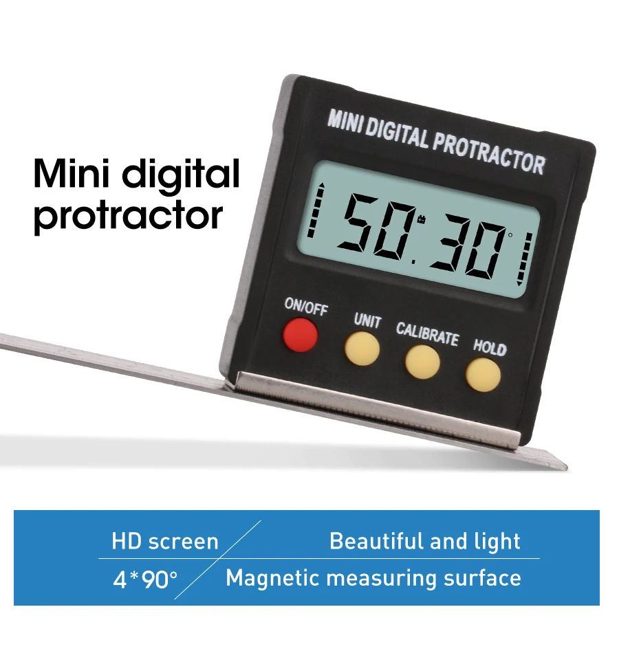 Wholesale Basic angle ruler goniometer Inclinometer Angle Finder Digital Mini magnetic base Protractor