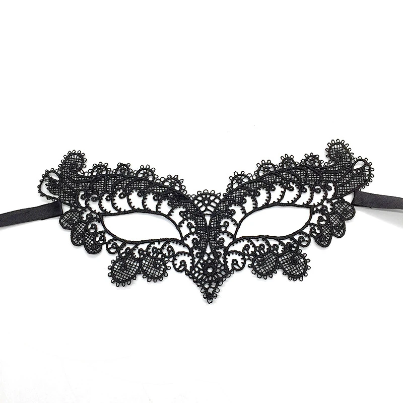 Hot Sale Halloween Masquerade Costume Ball Fancy Dress Masks Sexy Lady Girl Party Black Eye Lace Face Mask