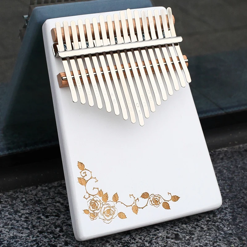 Factory supply kalimba 17 key thumb piano Likembe tuning kit hammer musical instrumebt best for indoor entertainment