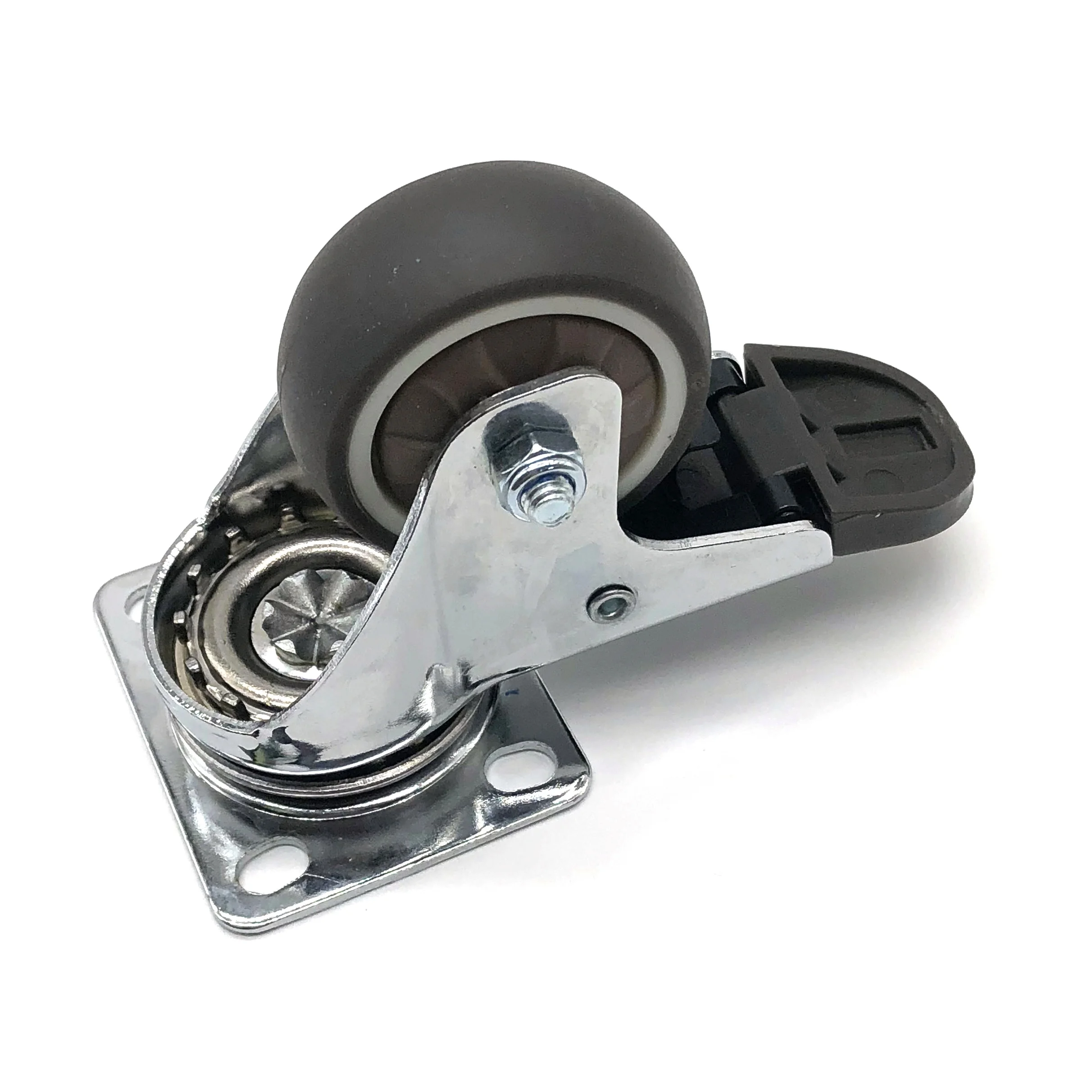 Newest Hot Sale Custom 2 Inch TPR Wheel Castor 50 mm Rubber Swivel Furniture Caster Wheels with Bearing
