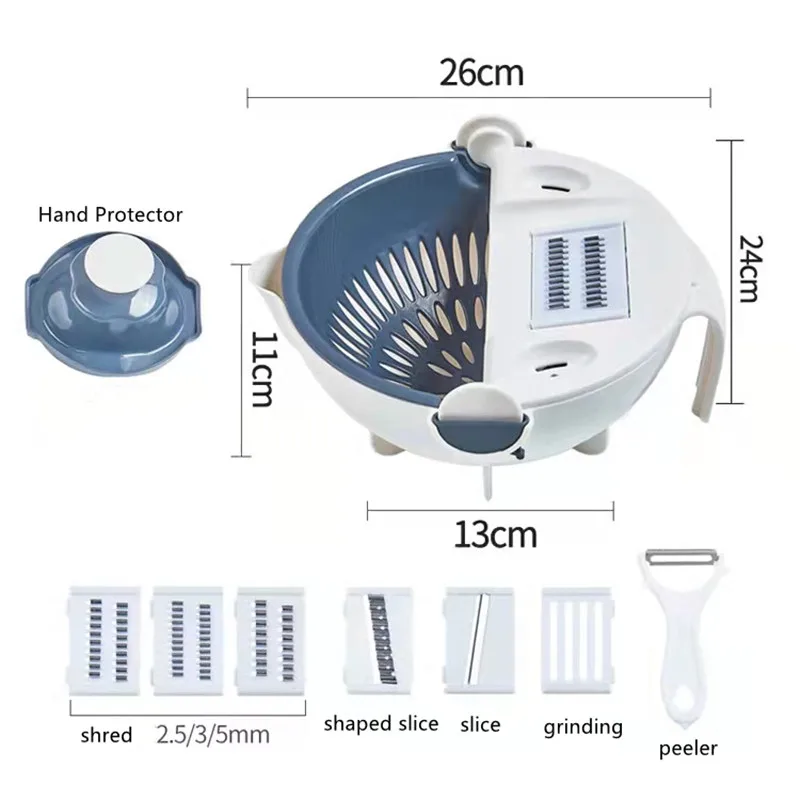 magic vegetable cutting tool multi functional kitchen grater cutting,draining,juicing grinder