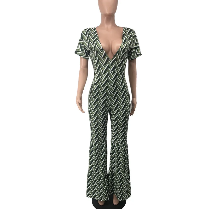 Various wearing fashionable sleeveless african pattern jump suits for women