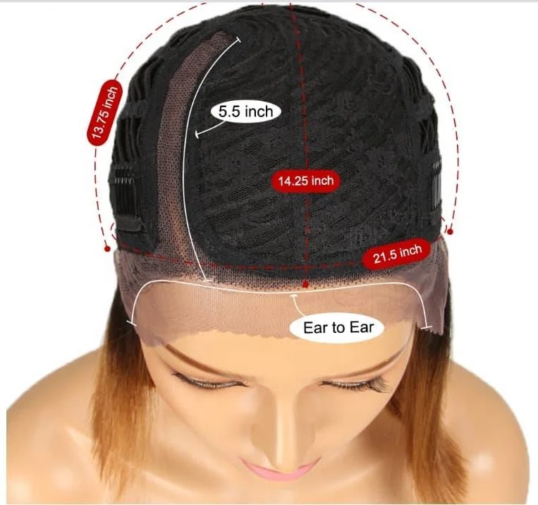 Human Hair Bob Lace Front Wigs  Top Selling Natural Brazilian Hair Extension Remy Virgin Human Hair Wigs Pixie Cut Lace Part Wig