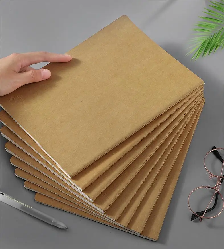 Wholesale Bulk Kraft Paper Notebook High Quality Custom Student Stationery Kraft Notebooks For Kids