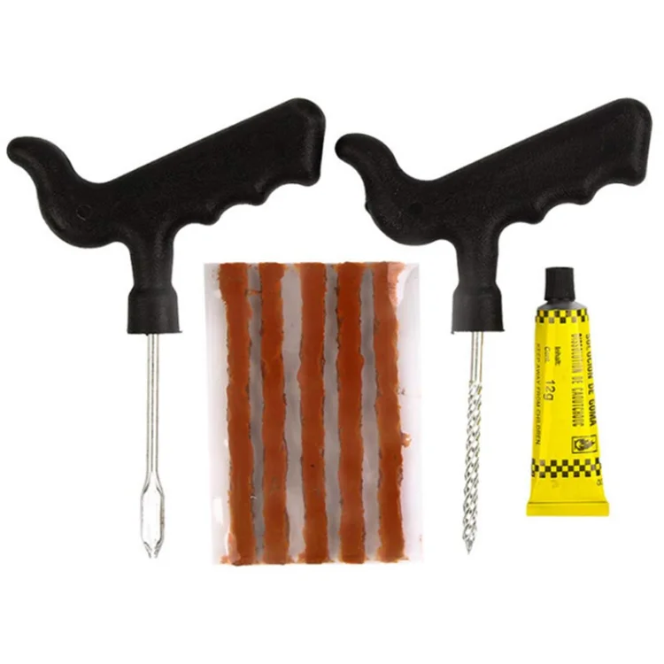 
8pcs Portable Auto car motorcycle bicycle tubeless Quick Emergency Tire repair tool kit 