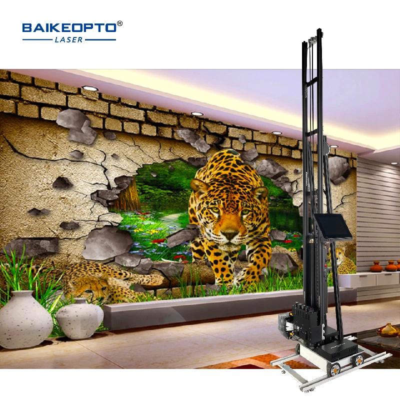 Outdoor and indoor wall printing machine HD precision 3D TV background wall Printer Painter Printing Painting Machine