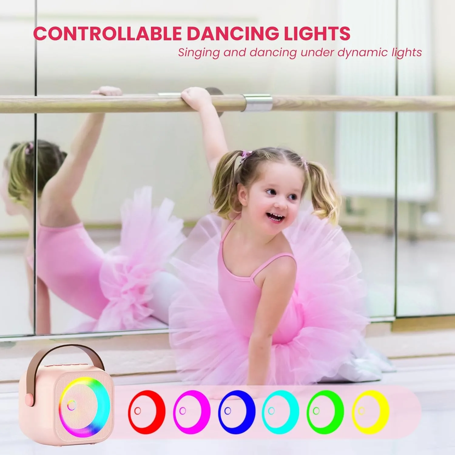 New portable home Theater karaoke Bluetooth speaker with surround sound system mini wireless microphone for KTV