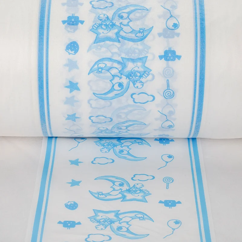 Custom OEM Color Printing Breathable PE Laminated Film Diaper Backsheet