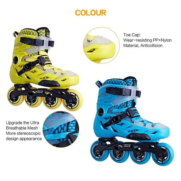 MX AFR-T high end slalom inline adult skate shoes for men and women
