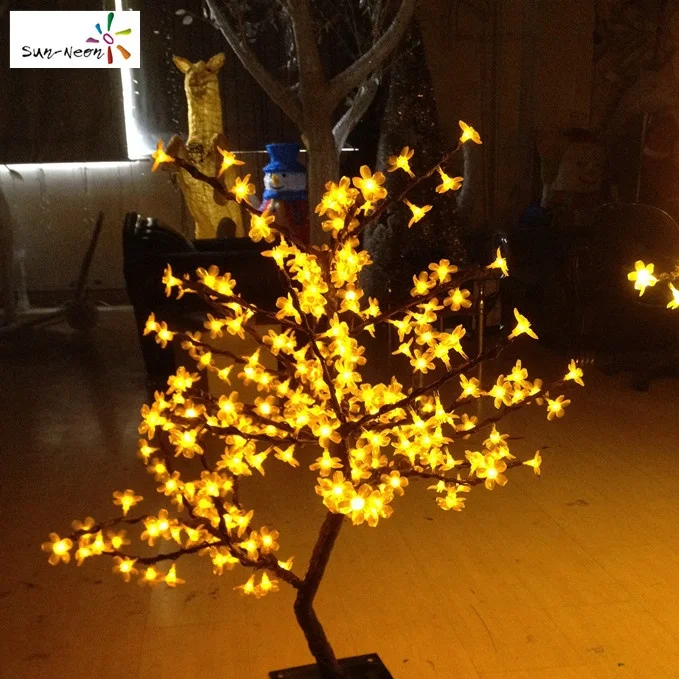 Nice led cherry tree light with high quality solar cherry tree not expensive artificial cherry blossom tree