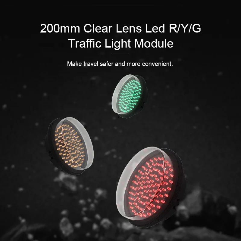 China OEM ODM High Brightness 200mm Traffic Light Module with Reasonable Price