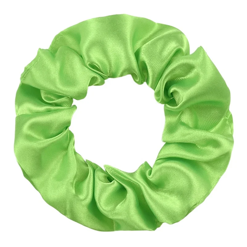 50 Colors Satin Scrunchies Girls Elastic Hair Band Ponytail Holder Ties Rubber Bands Fashion Women Accessories Solid Scrunchies