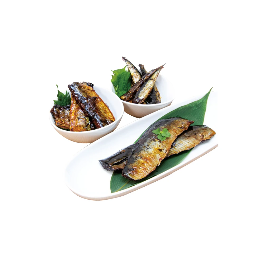 Японские морепродукты, хорошие вкусные сушеные сардины, рыба сардин