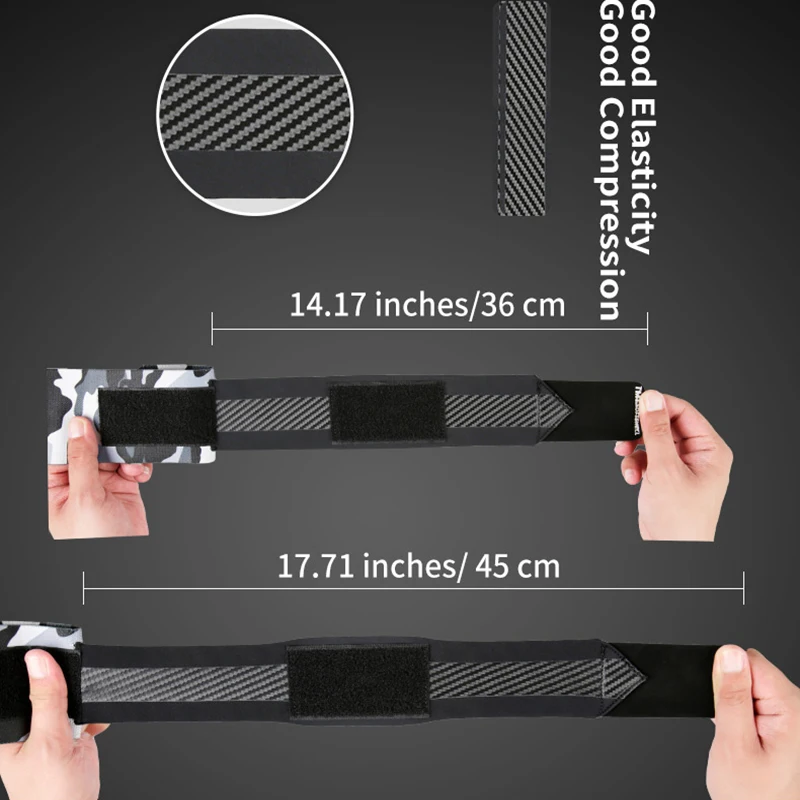 TMT Double Pressure Gym Wrist Support Wraps Dumbbells Weights Kettle-bell Equipment for Sports Training Wristbands