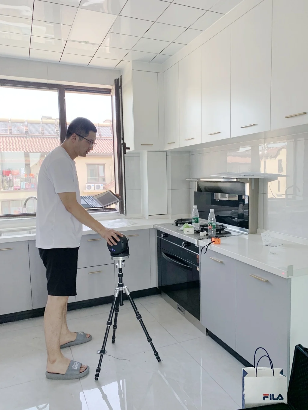 OMC Digital Templating MeasureKit Instrument for Countertop Installation Dust-Free for Manufacturing Plant