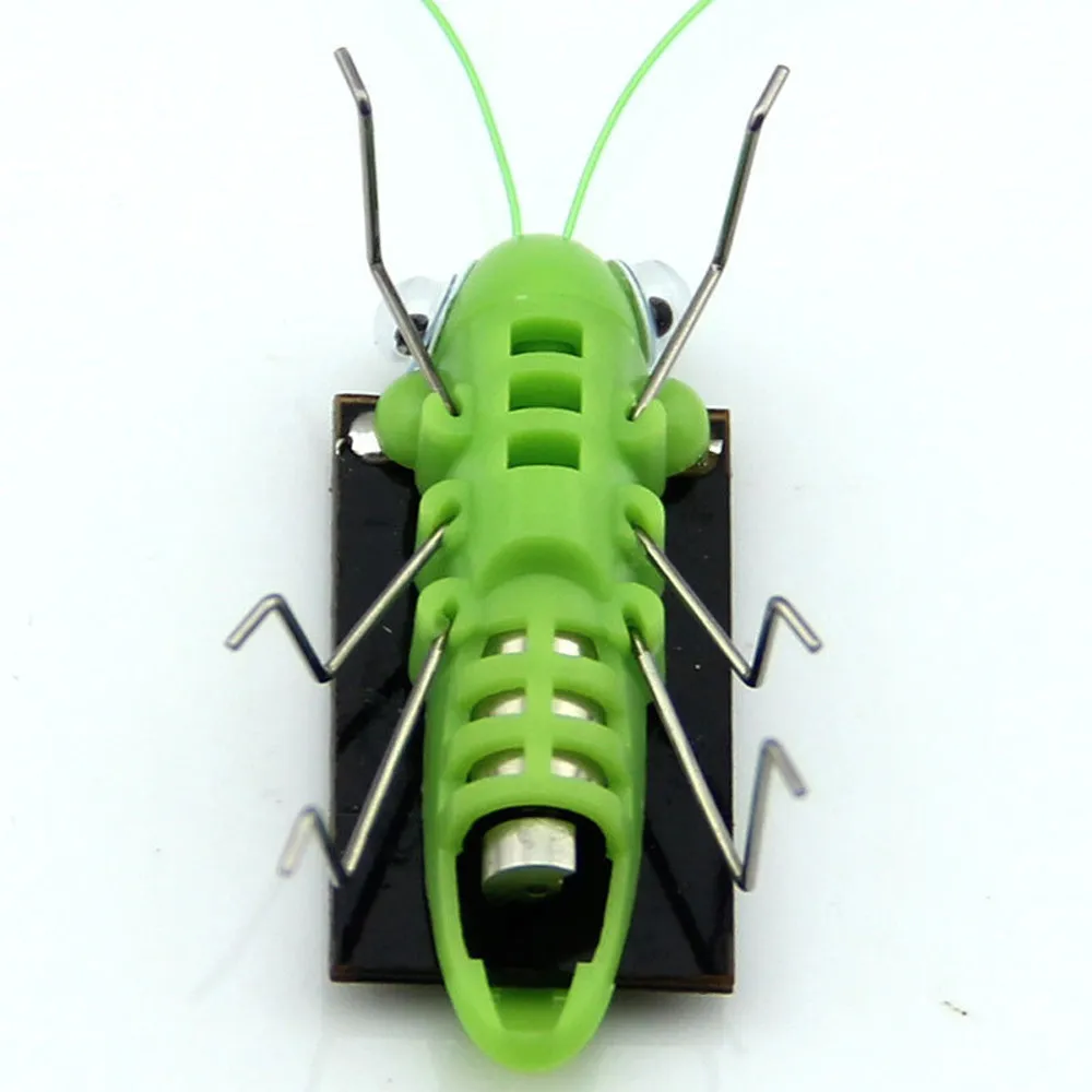 HUAMJ Novelty Funny Kids Gifts Power Energy Grasshopper Insect Solar Toys