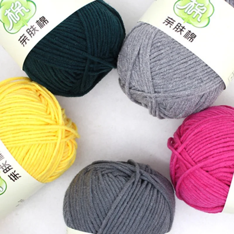 Amigurumi Yarn Dolls Soft Crochet Milk Cotton Acrylic Blend Yarn