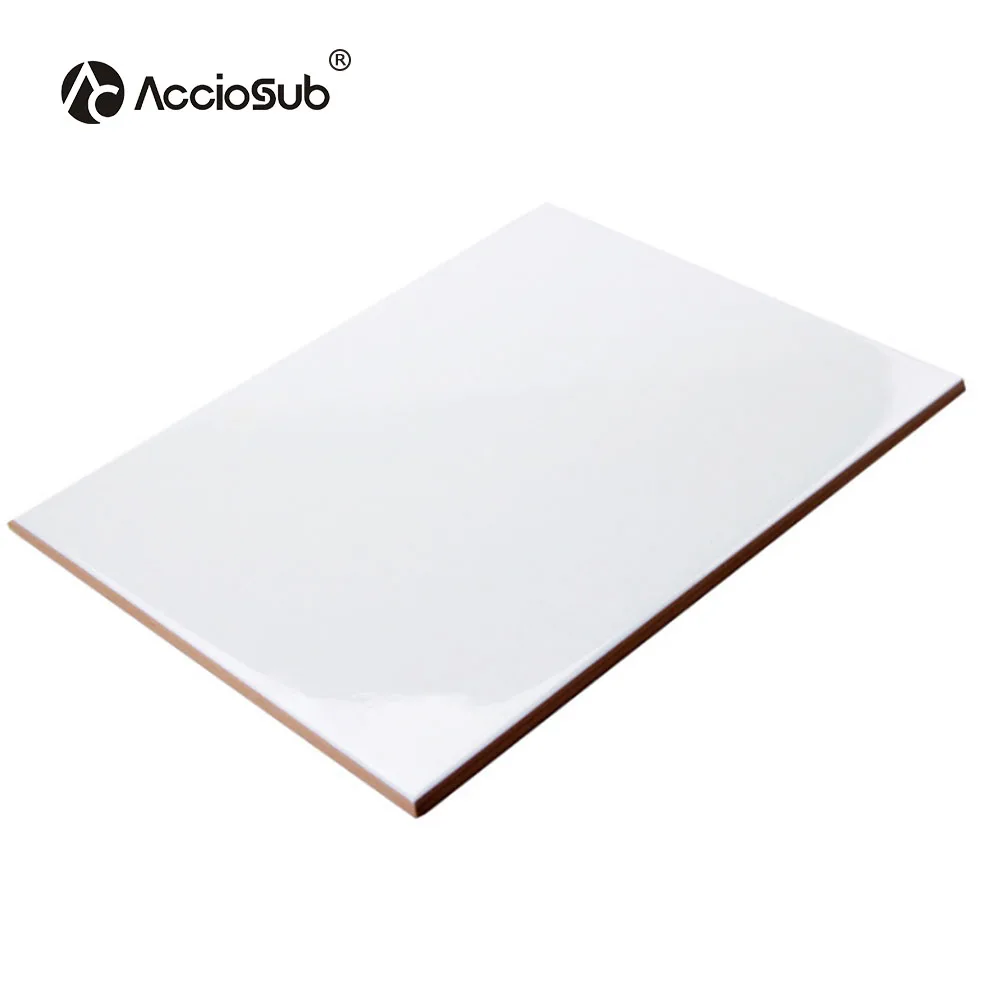 Manufacturer 20*25cm Square Shape Tile Sublimation Dye White Decoration Tile Blank Sublimation Ceramic Tile