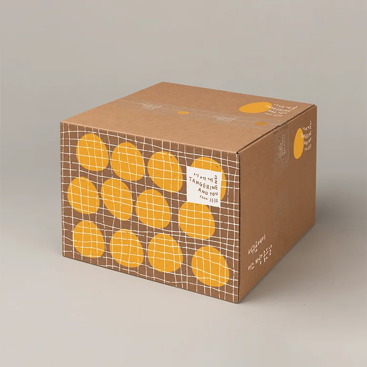 PP Corrugated Cardboard Box Fruit And Vegetable Waterproof Recycled Corn And Broccoli Folding Moving Collapsible Storage Box