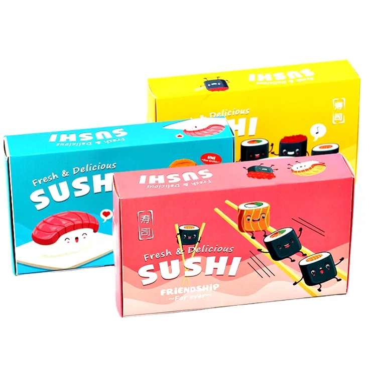 New takeout wrapping sushi boxes