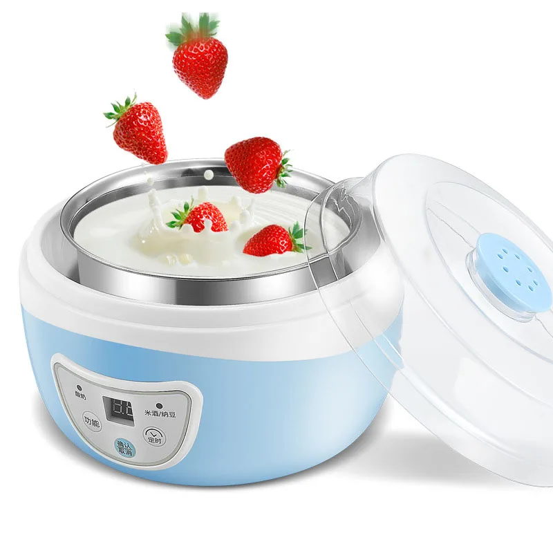 Stainless Steel Small Frozen Yogurt Machines Constant Temperature Full-Automatic Low Fat Yogurt Making Machine For Home