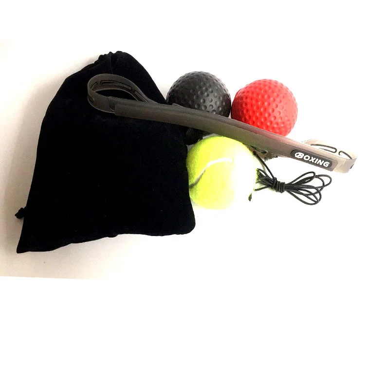 Best Seller Custom Logo Fitness training durable soft polyester rubber reflex boxing ball Boxing Reflex Ball