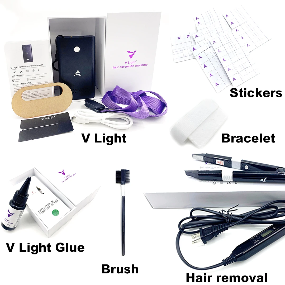 2024 Hottest Trend  New V Light Hair Technology Machine In Hair Extensions Tools