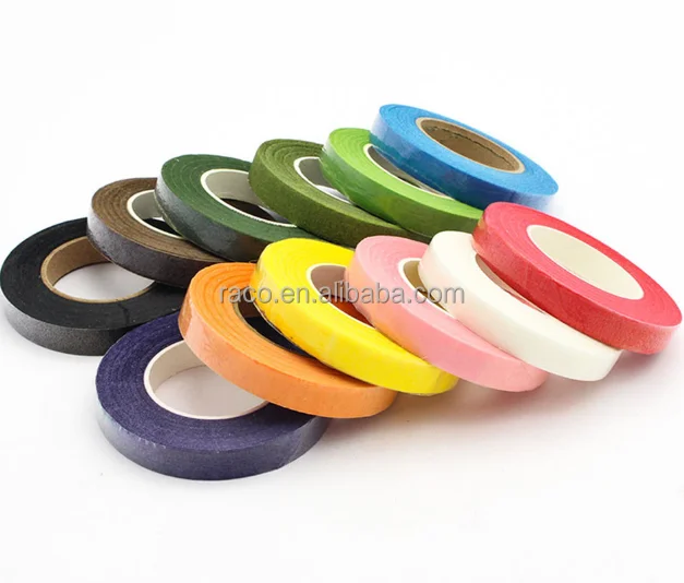 High Quality Dark Green Artificial Flower stem crepe paper tape