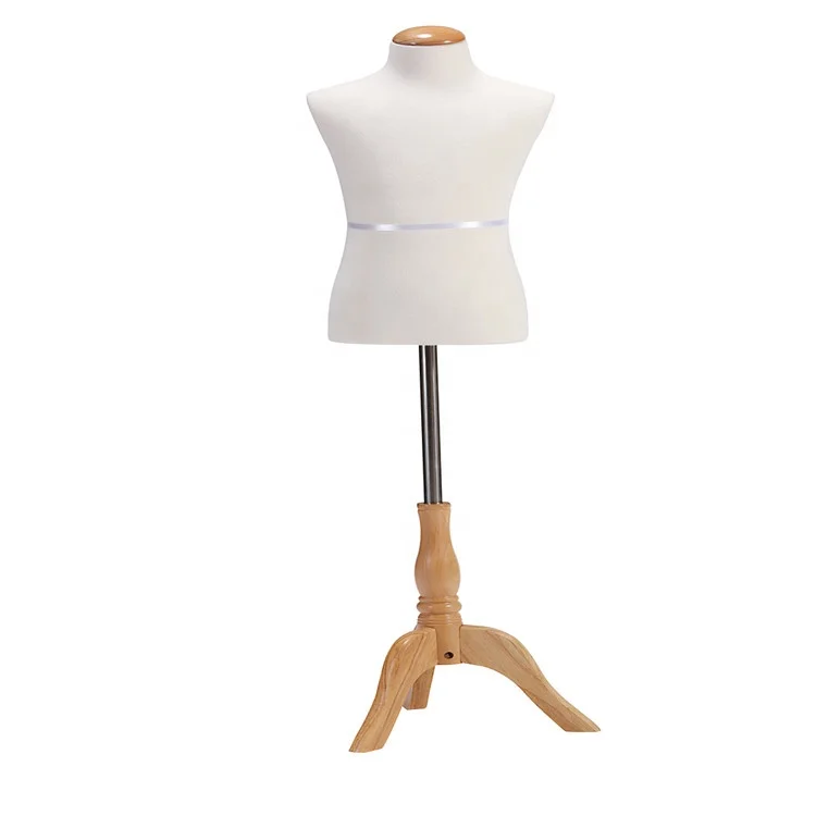 
Fabric covered half body dummy decorative child dress form dressmaker size child mannequin 