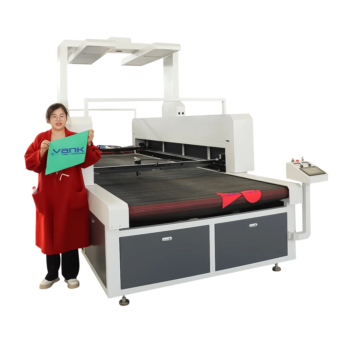 3015 auto feeding textile fabric cloth garment eva foam laser cutting machine