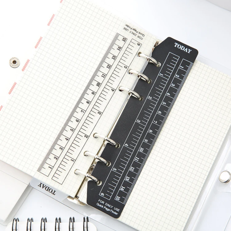 Multi Function PP Bookmark Ruler with Logo Print