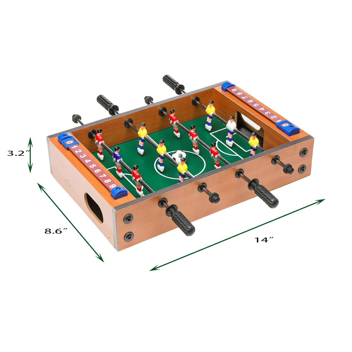 Soccer Game Small Foosball Table Game Fun Mini Foosball Table for Kids Wooden Table Customized Unisex Engineered Wood