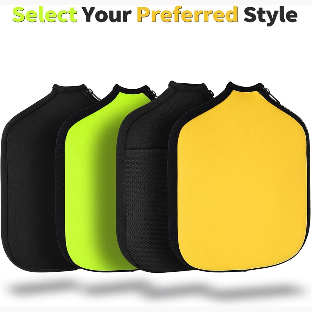Hot Selling USAPA Paddle Neoprene Cover Standard Custom Logo Pickball Paddles Pickleball Racket Adults Round Solid Entertainment