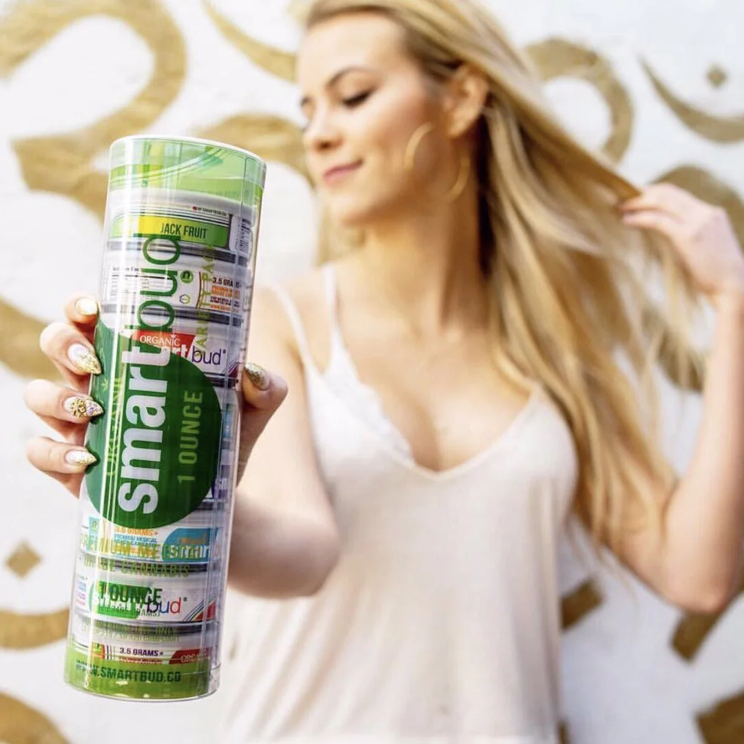 
Most Popular Best Seller Smart Bud Cans Package Clear Tubes Plastic Tube For Weed Tin 